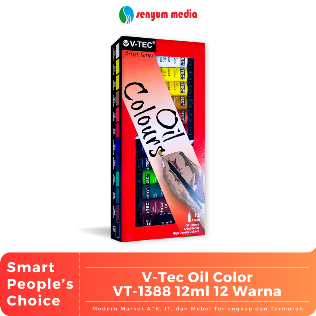 

V-Tec Oil Color VT-1388 12ml 12 Warna (1 Pcs) (S:PCS)