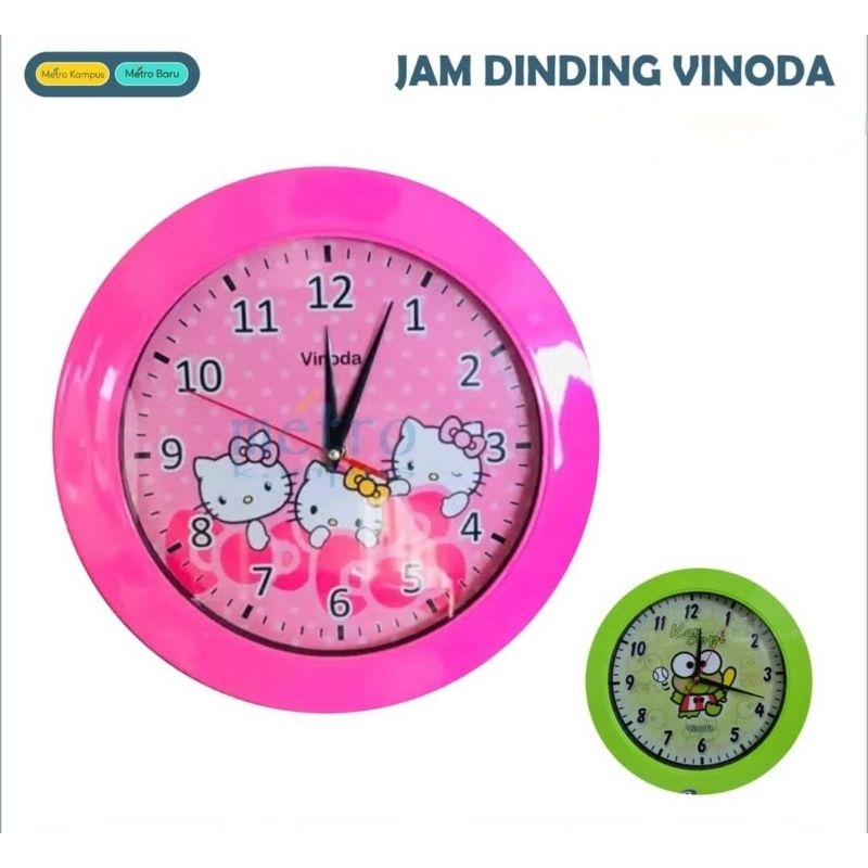 Jam Dinding Karakter Vinoda
