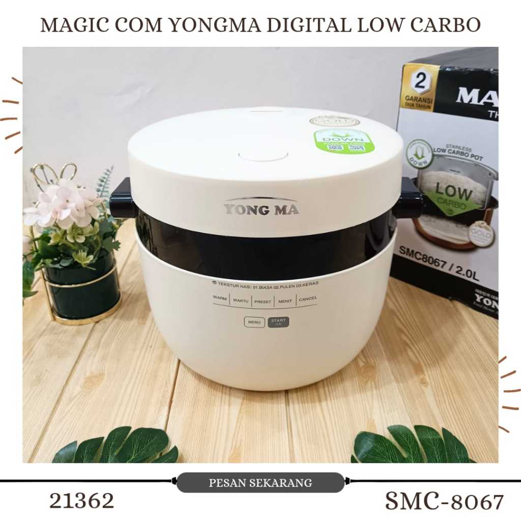 MAGIC COM YONGMA SMC-8067 DIGITAL LOW CARBO