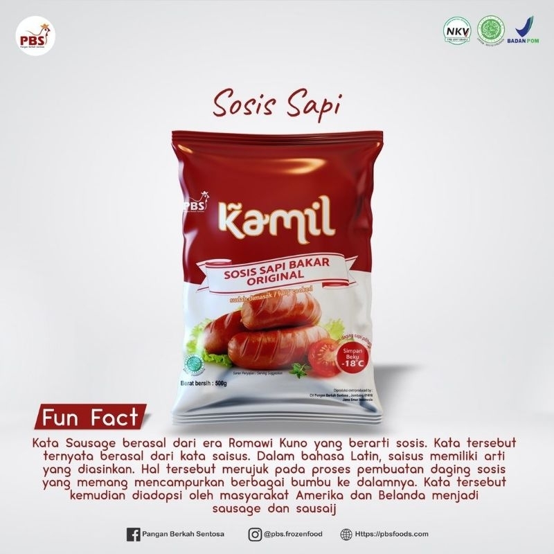 

kamil sosis jumbo 500g dan 1kg