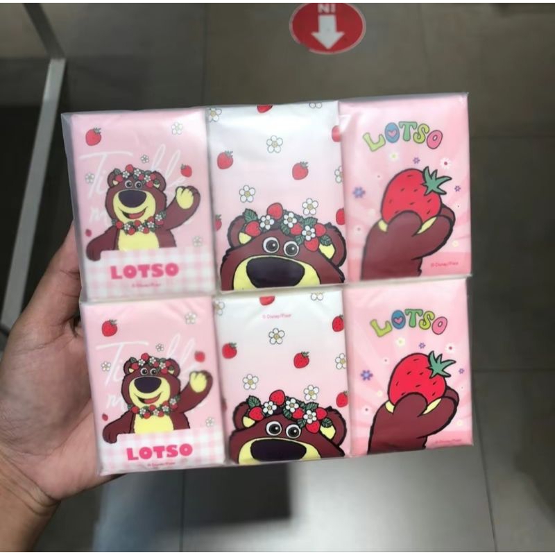 Miniso Lotso Collection Strawberry Scented Facial Tissues We Are Berry Sweet / Tisu Kering