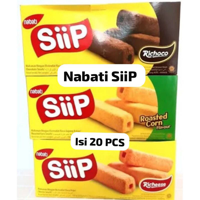 

NABATI SIIP BOX - Netto 20 bks x 5 gram