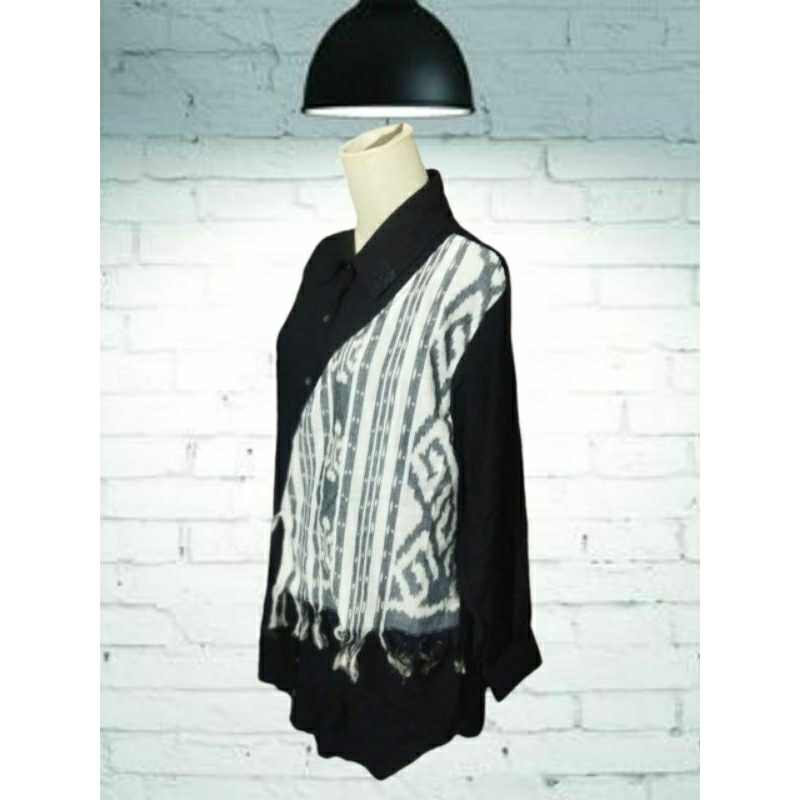 TUNIK KOMBINASI TENUN