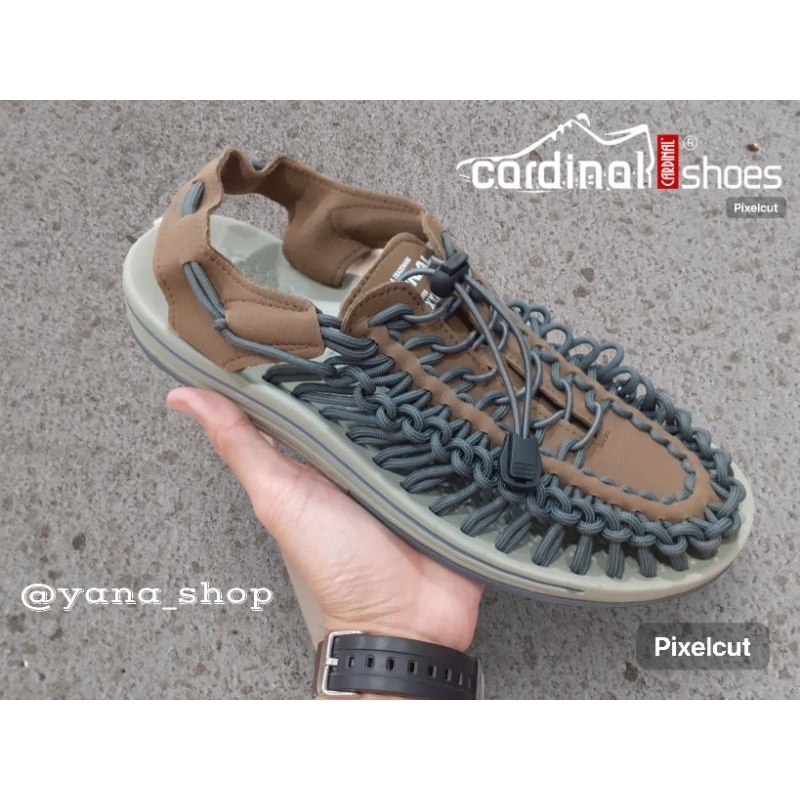 Sepatu Sandal Pria HIKING Mendaki GUNUNG Outdoor Casual ( CARDINAL✔️ ) Terbaru 40-44  (100% ORIGINAL