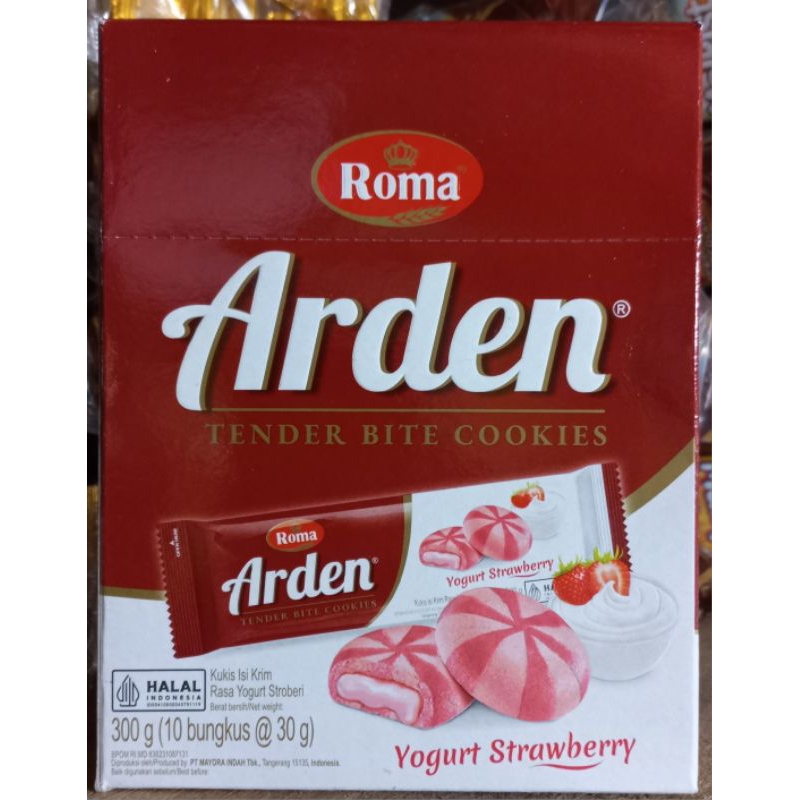 

Roma Arden Yogurt Strawberry & Coklat 1 Box Isi 10 Bungkus @30g
