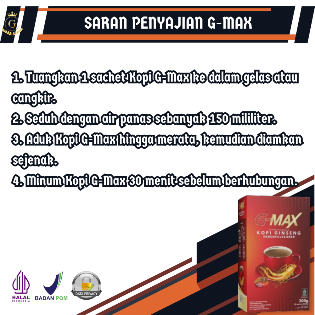 

BISA COD G MAX KOPI GMAX KOPI PENAMBAH STAMINA PRIA WANITA HERBAL ORIGINAL ASLI BPOM
