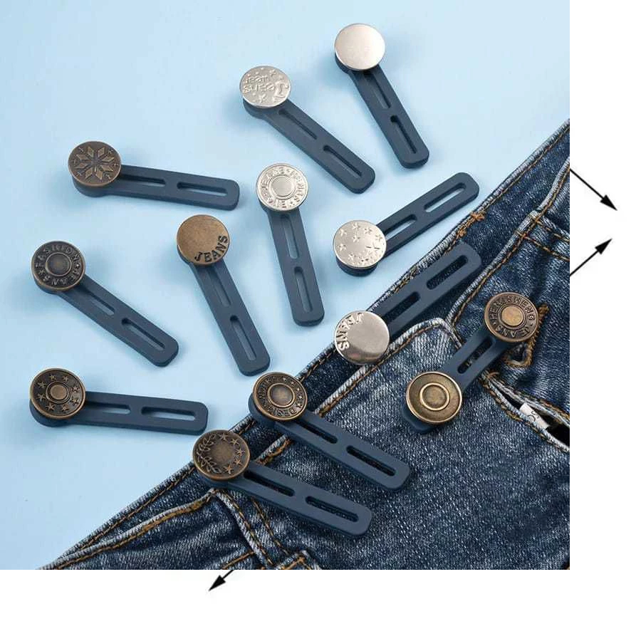 KANCING CELANA JEANS KAIT PEMBESAR LINGKAR PINGGANG / KANCING PERBESAR JEANS MODEL BISA DILEPAS