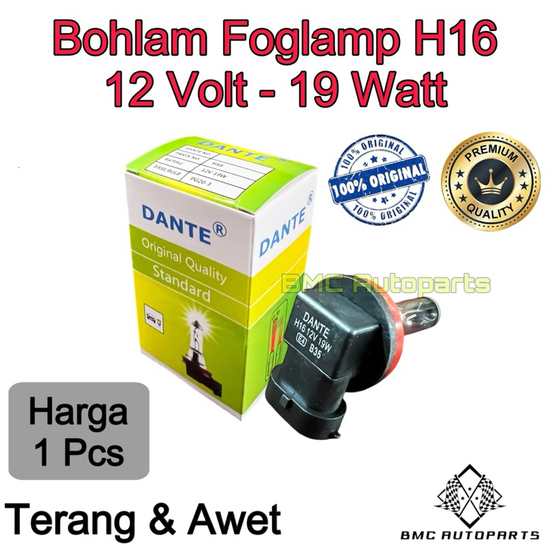 Jayy Bohlam Halogen H16 12V 19W - Lampu Kabut / Foglamp Mobil H16 Dante