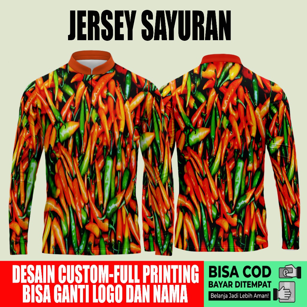 kaos cabe rawit/kaos sayuran/kaos petani cabe/baju petani cabe/baju motif cabe art 03