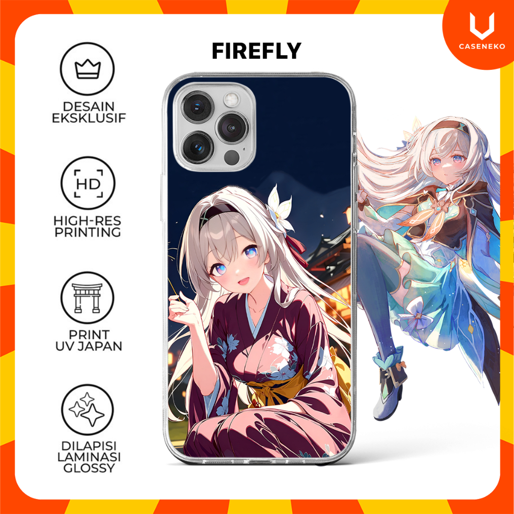 Custom Casing HP Firefly Hanabi Honkai Star Rail HSR Phone case 1