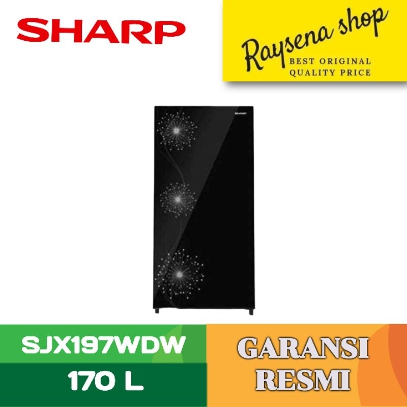 SHARP KULKAS 1 PINTU 1 DOOR REFRIGERATOR DANDELION SERIES SJX197WDW
