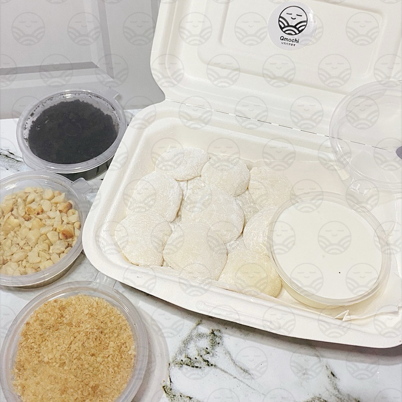 

mochi bites cemilan viral ( 1 box 15pc )