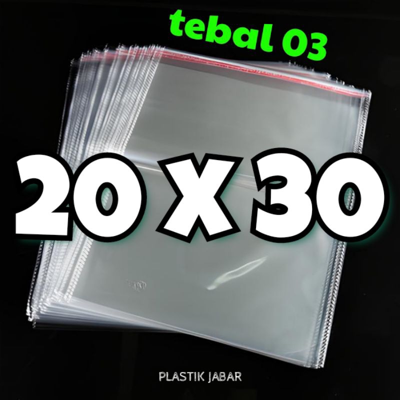 

PLASTIK OPP 20 x 30 (03) isi 100 Lembar