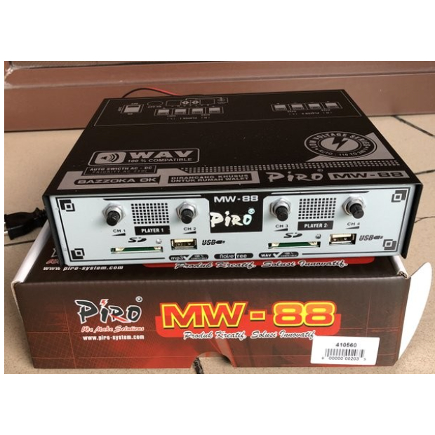 (PAKET BUNDLING) paket mesin amplifier walet piro MW88 / MW 88 plus timer piro dxt 8