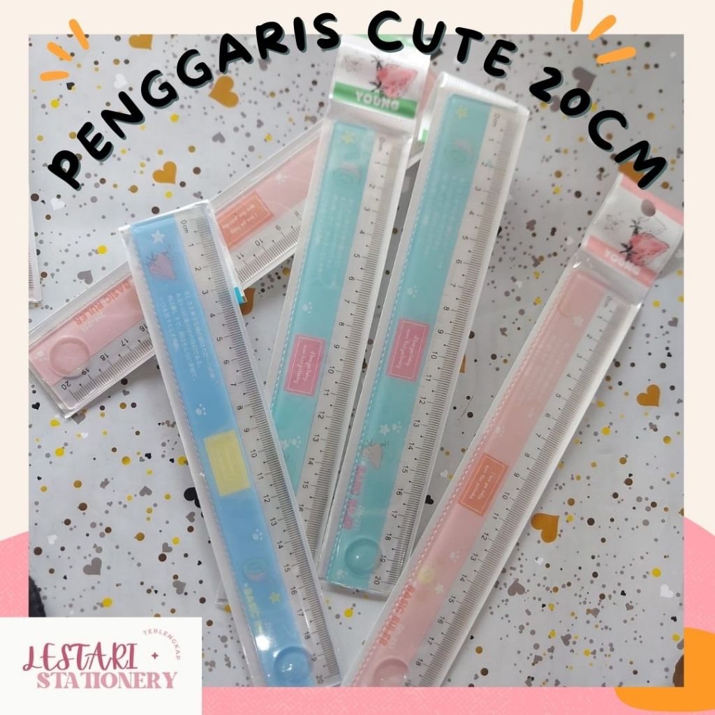 

Penggaris 20cm Fancy | Penggaris 20cm ZH-251| penggaris Cutes | penggaris Estetik | lestari stationery