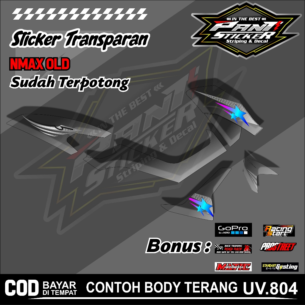 STRIPING TRANSPARAN  NMAX OLD SIMPEL STIKER NMAX SIMPEL CUTTING