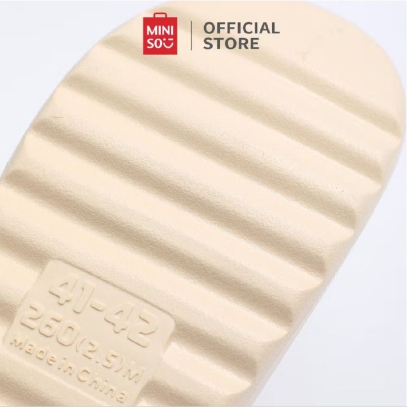 Viral  Official Bali Miniso Sandal Wanita Dan Pria Eva Flat Sandals Sandal Tebal Empuk Sendal