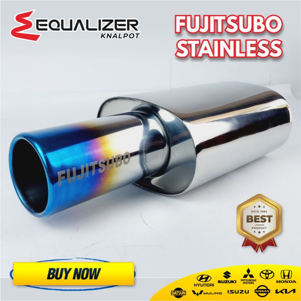 Knalpot Mobil Racing Fujitsubo Jumbo Bass Besar Original Silent Plus Knalpot Fujitsubo Brio