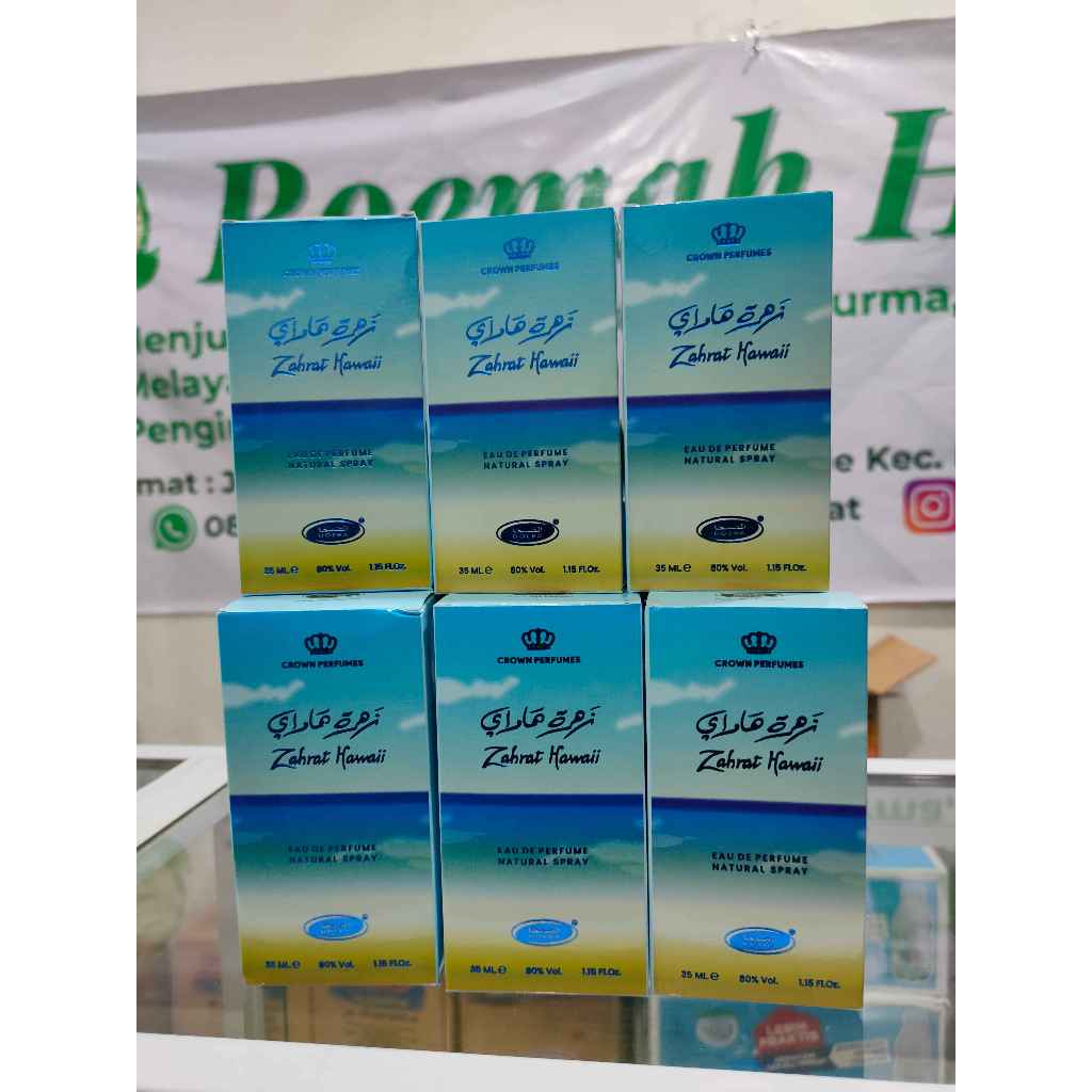 Parfum Spray DOBHA Zahrat Hawaii 35 ml asli original