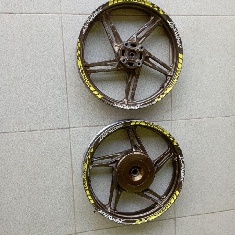 VELG RACING DEPAN BELAKANG BEAT F1 ESP BEAT STREET K81 2016 2019 ORI