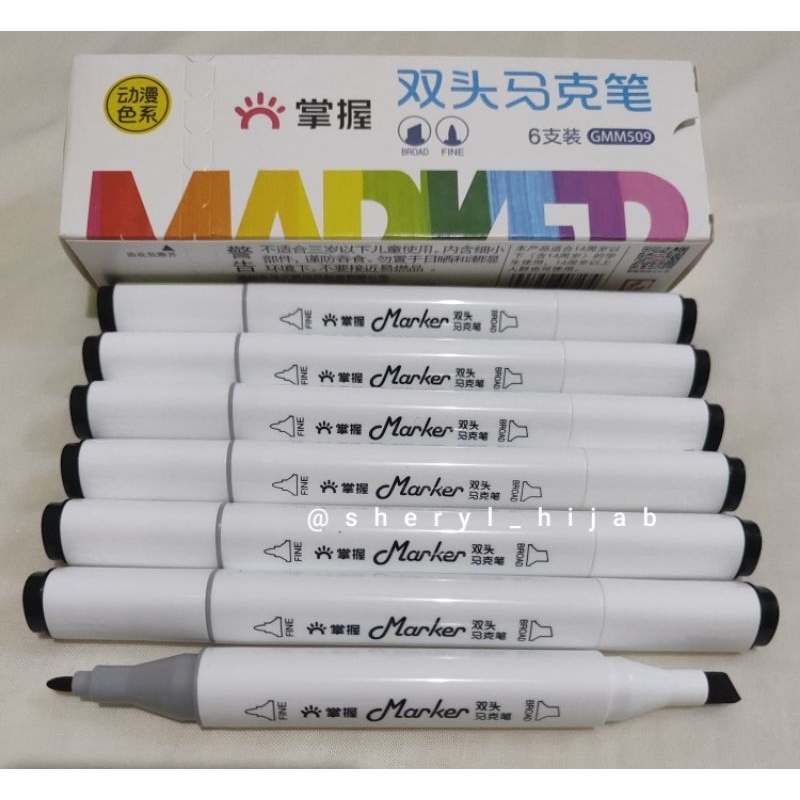 

Spidol Penebal Grasp Maker Warna Hitam(Bisa untuk Penebal gambar)