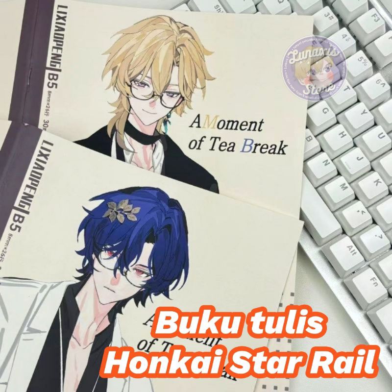 

Unofficial Merch Buku Tulis B5 Honkai Star Rail Aventurine Dr Ratio Anime