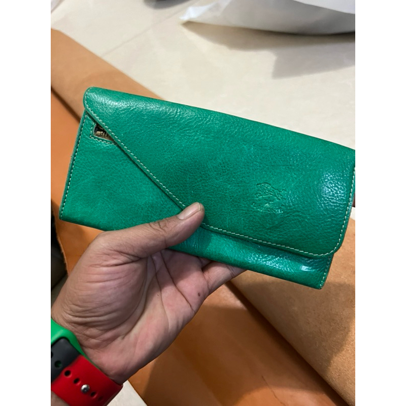 DOMPET CLUTCH BAG IL BISONTE ASLI KULIT ORIGINAL 100%