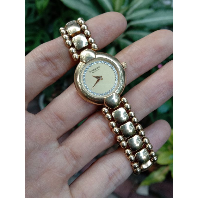 Jam Tangan Wanita Raymond Weil gold Original or Raymond Weil Geneve Gold Quartz