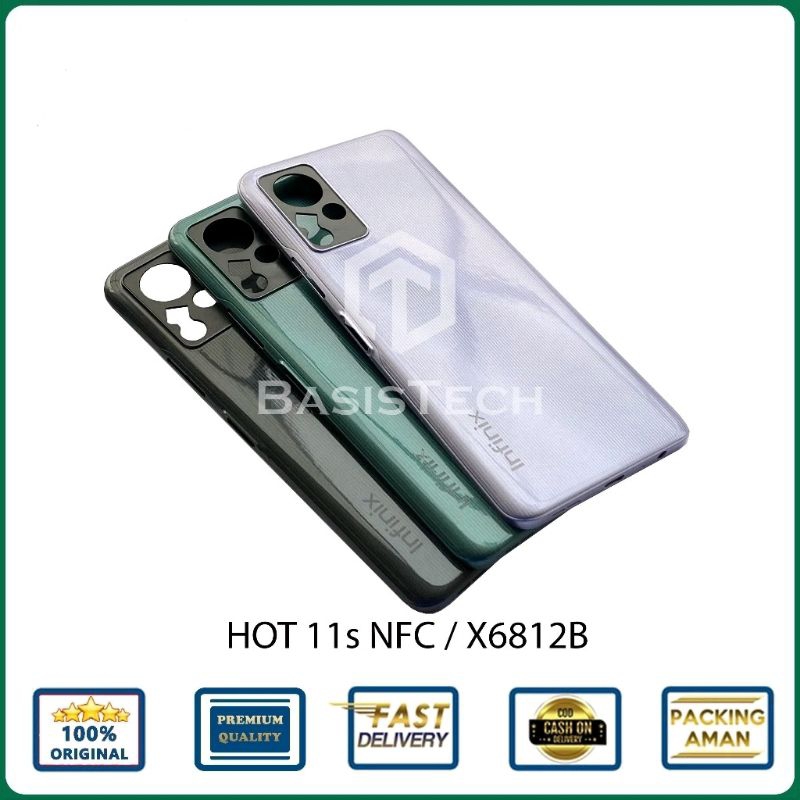 BACKDOOR BACKCOVER CASING INFINIX HOT 11s NFC X6812B ORIGINAL TUTUP BELAKANG