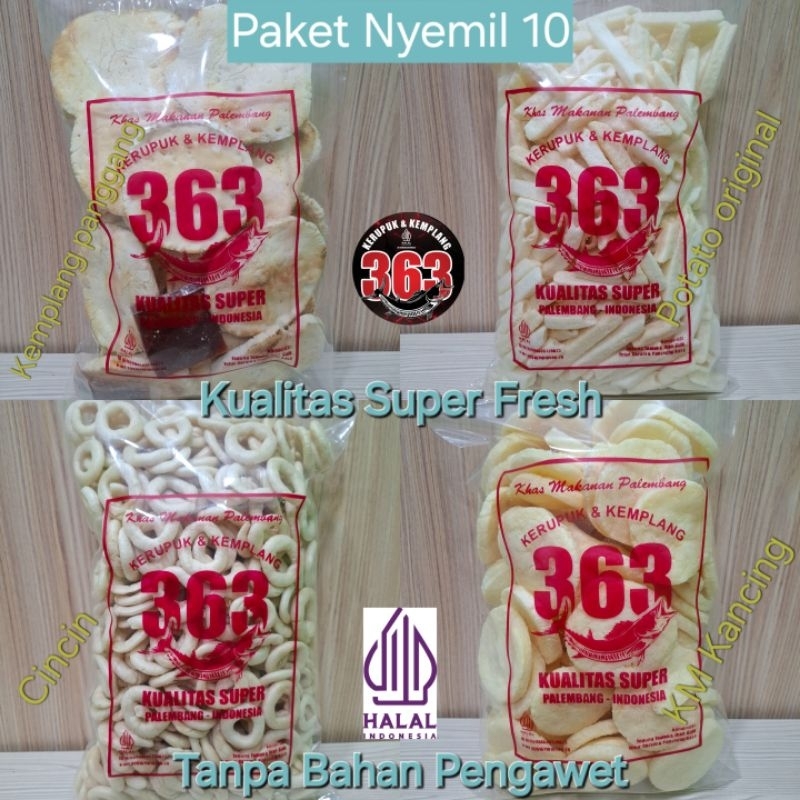 

PAKET Nyemil 10 Kerupuk Kemplang 363 Kualitas Asli Ikan Super Fresh Halal