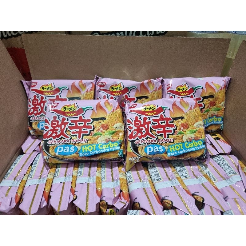 

NISSIN GEKIKARA RAMEN PAS RASA HOT CARBONARA ( SATU KARTON ISI 30 BUNGKUS )