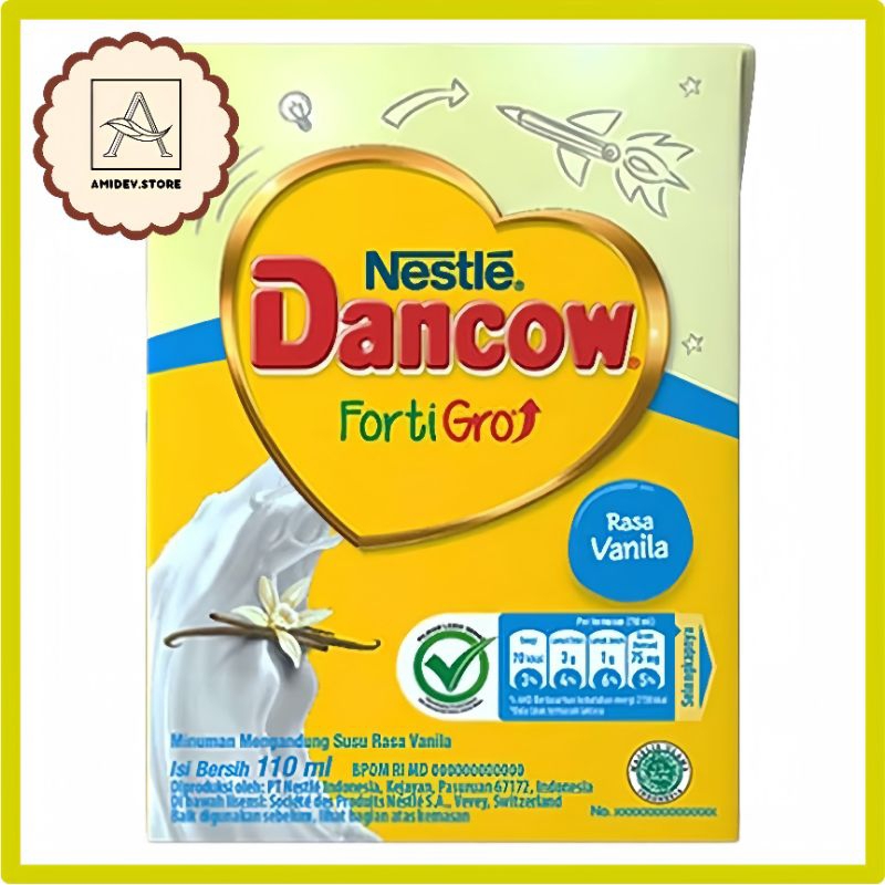 

Dancow FortiGro Susu UHT Vanila 110 ml