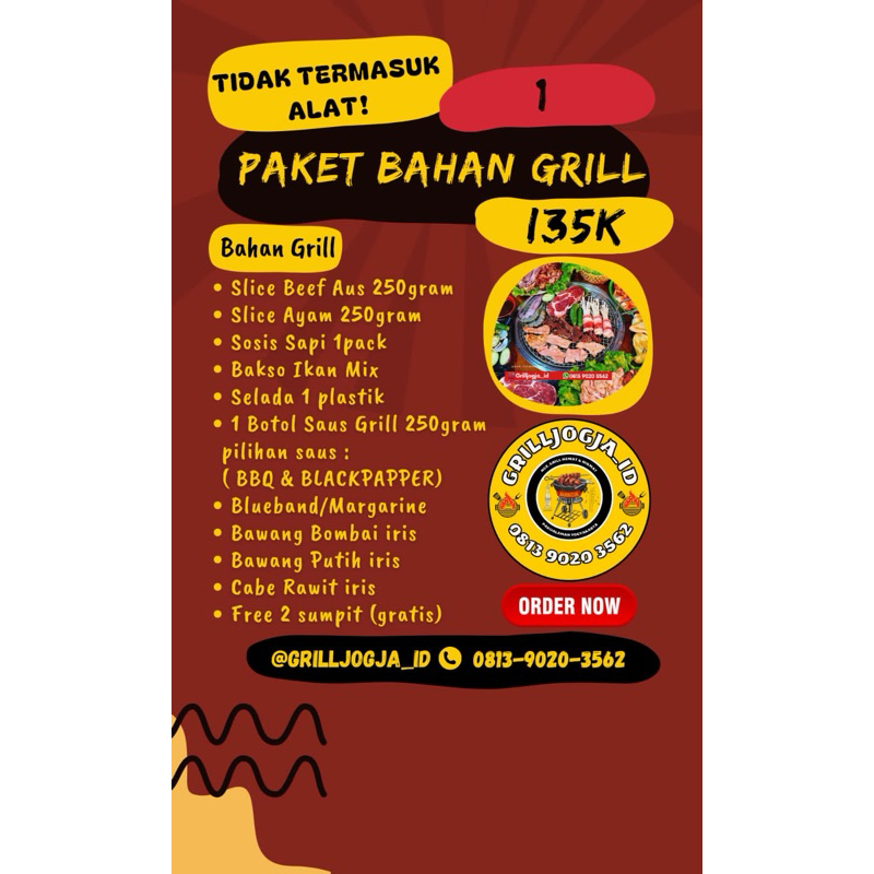 

PAKET BAHAN GRILL 1