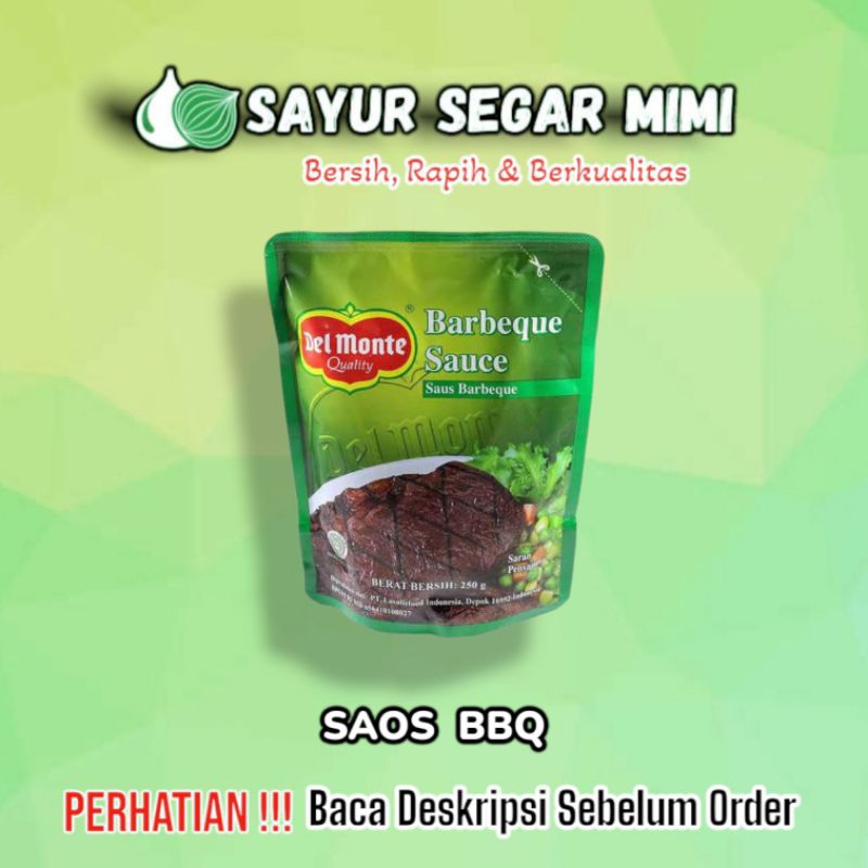 

Saus BBQ Delmonte 250Gram - Sayur Segar Mimi