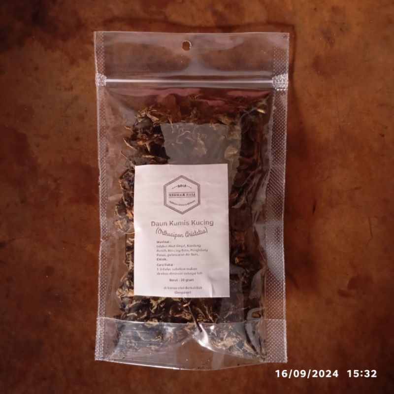

DAUN KUMIS KUCING KERING 15 GRAM