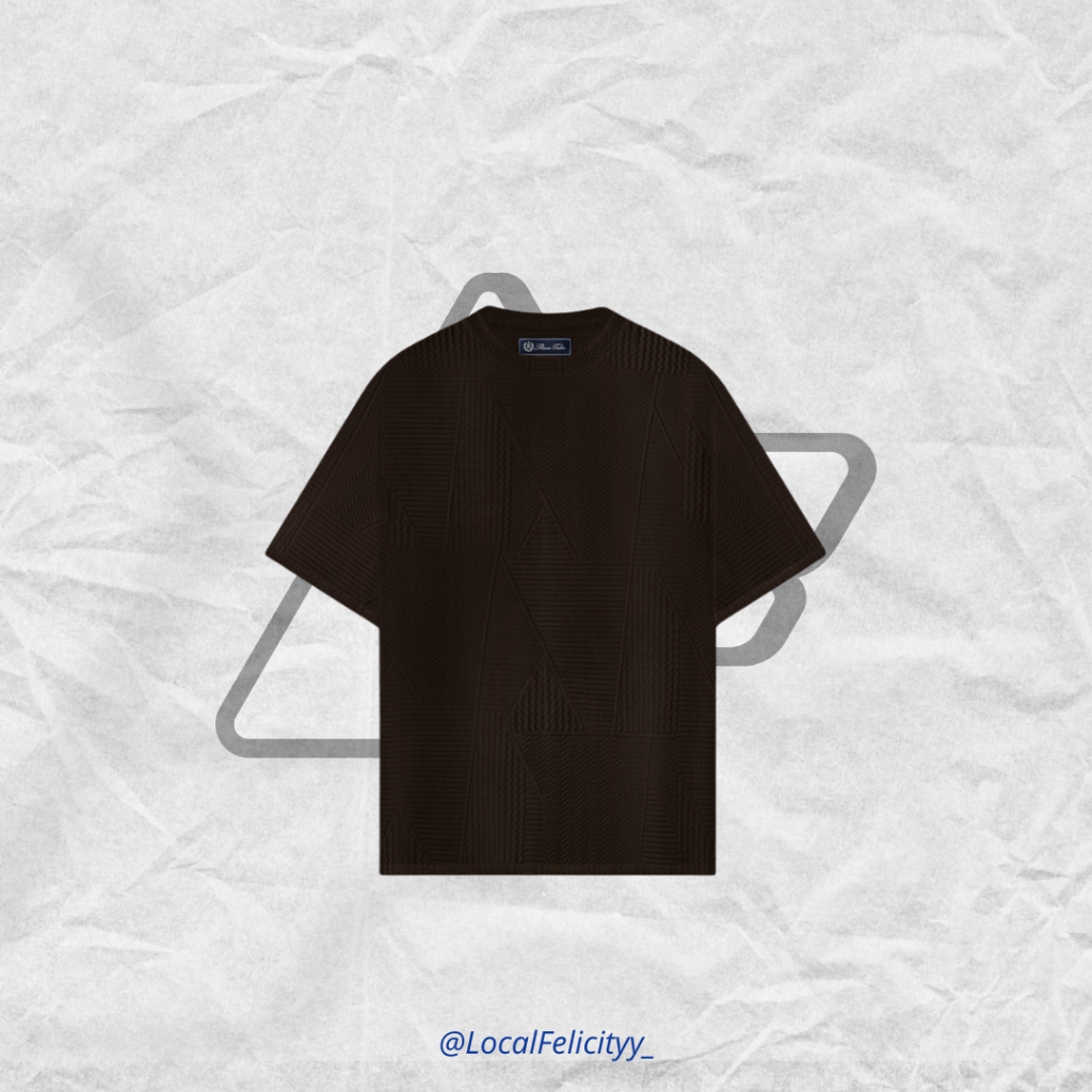 [100% ORI NO KW] RUCAS Tailor "Textured Knitting" Tee Brown