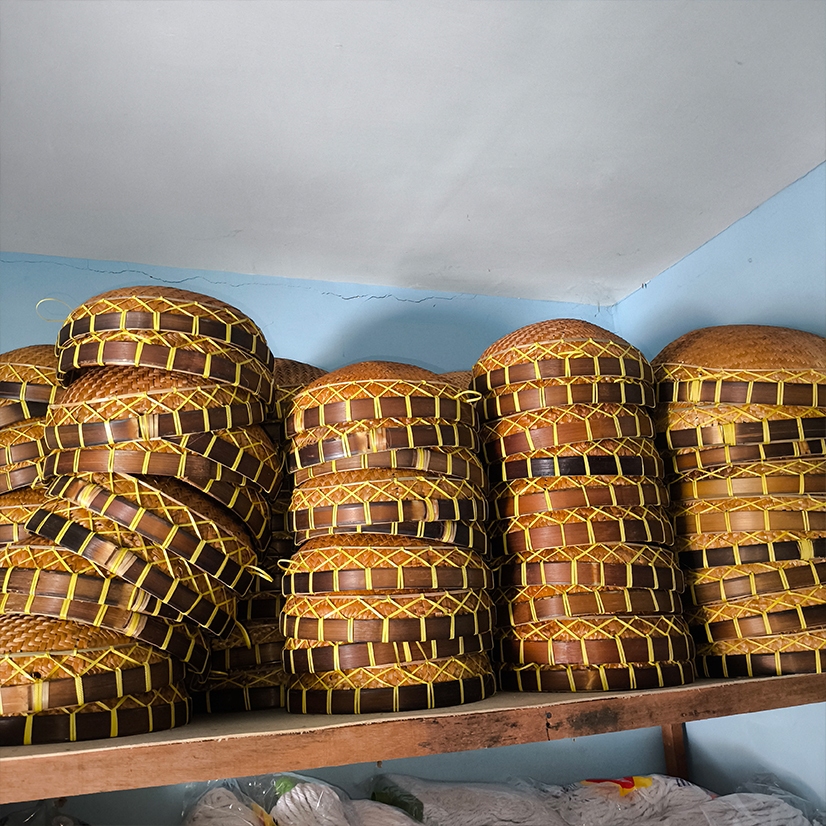 Tivana Home Kalo Bambu Serbaguna /Tempat Bawang /Saringan Bambu.