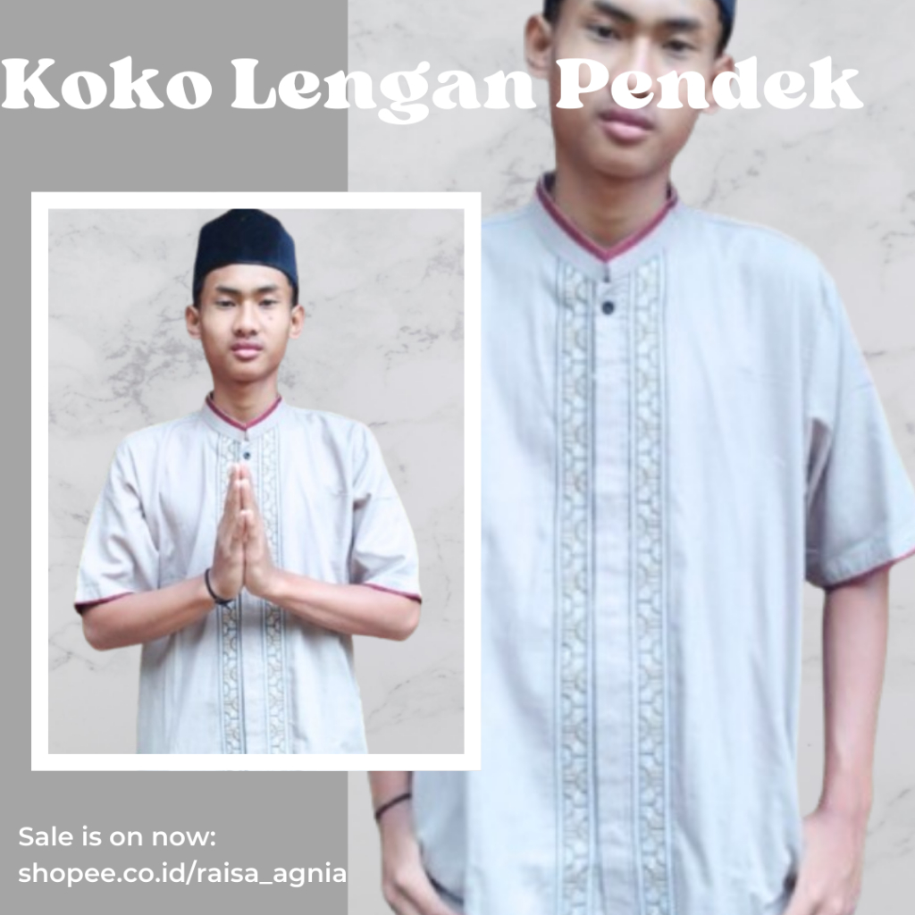 COD Baju Koko dewasa Atasan Muslim Pria Murah Bahan Katun Premium Bagus Kekinian Pakaian Muslim