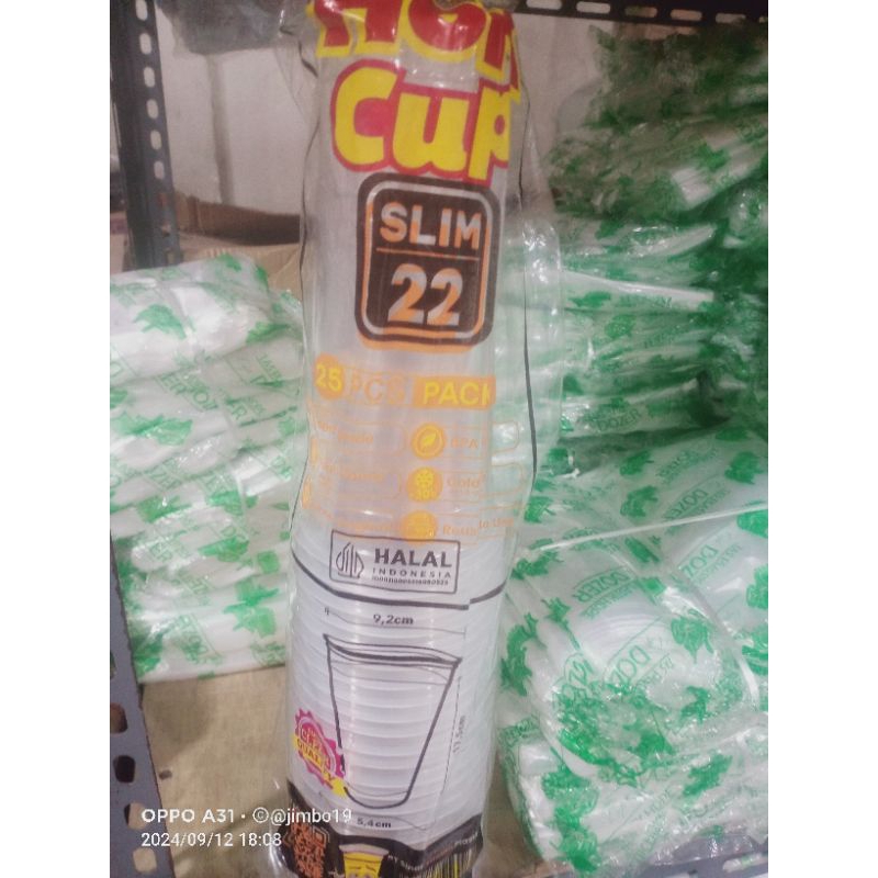 GELAS 22oz SLIM