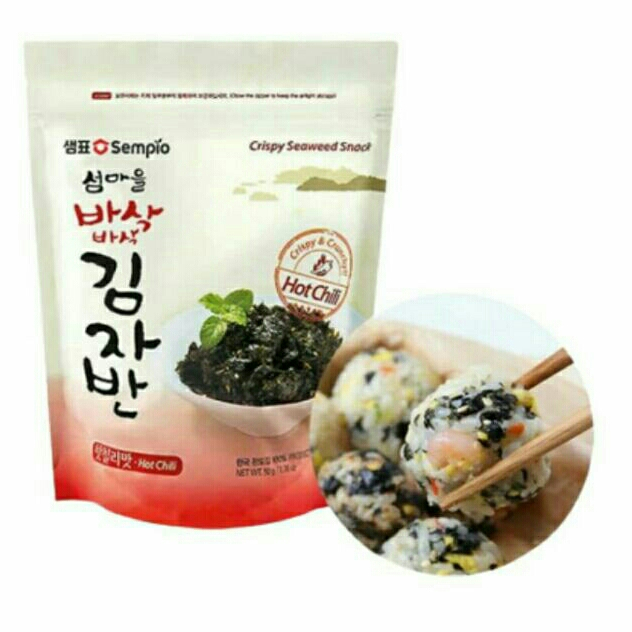 

SEMPIO Crispy Seaweed Snack Hot Chili/Nori Rasa Pedas 50gr