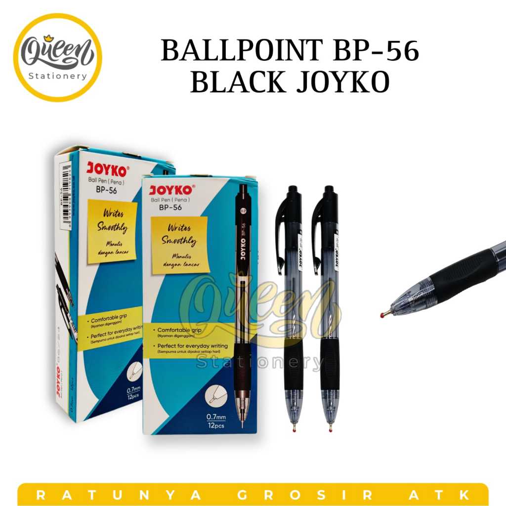 

1 PCS BALLPOINT BP-56 BLACK JOYKO / BOLPEN / PULPEN / PULPEN CETEKAN (010359)