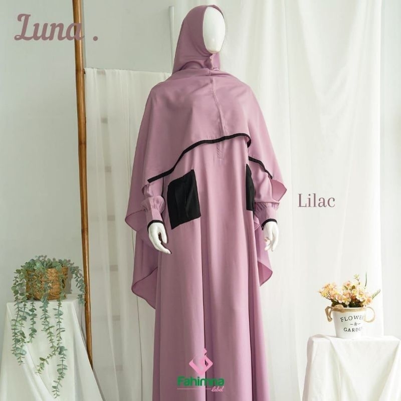 Luna Set Lilac Khimar Nonpad