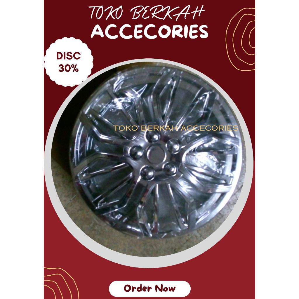 Tutup Dop Velg Mobil Ring 14 - Dop Velg Kaleng Mobil Ring 14 - Dop Velg Mobil Ring 14 - 1 SET DOP RO