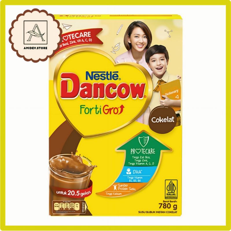 

Nestle Dancow FortiGro Susu Bubuk Instan Cokelat 780 g