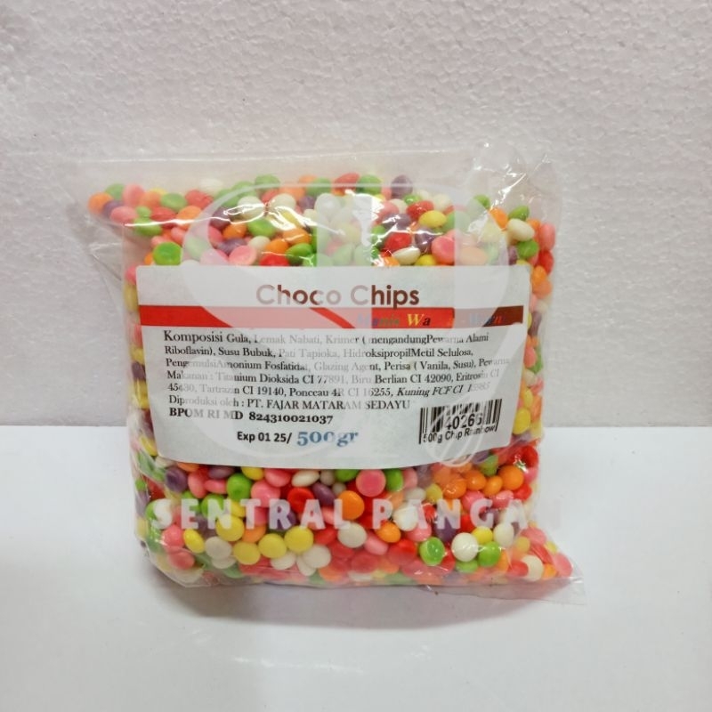 

500gr CHOCO CHIP 1/2 BULAT DAN 500gr CHIP RAINBOW