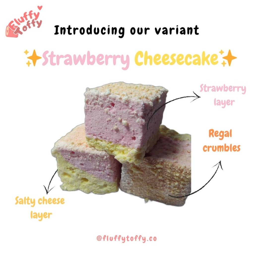 

Strawberry Cheesecake Marshmallow Homemade HALAL