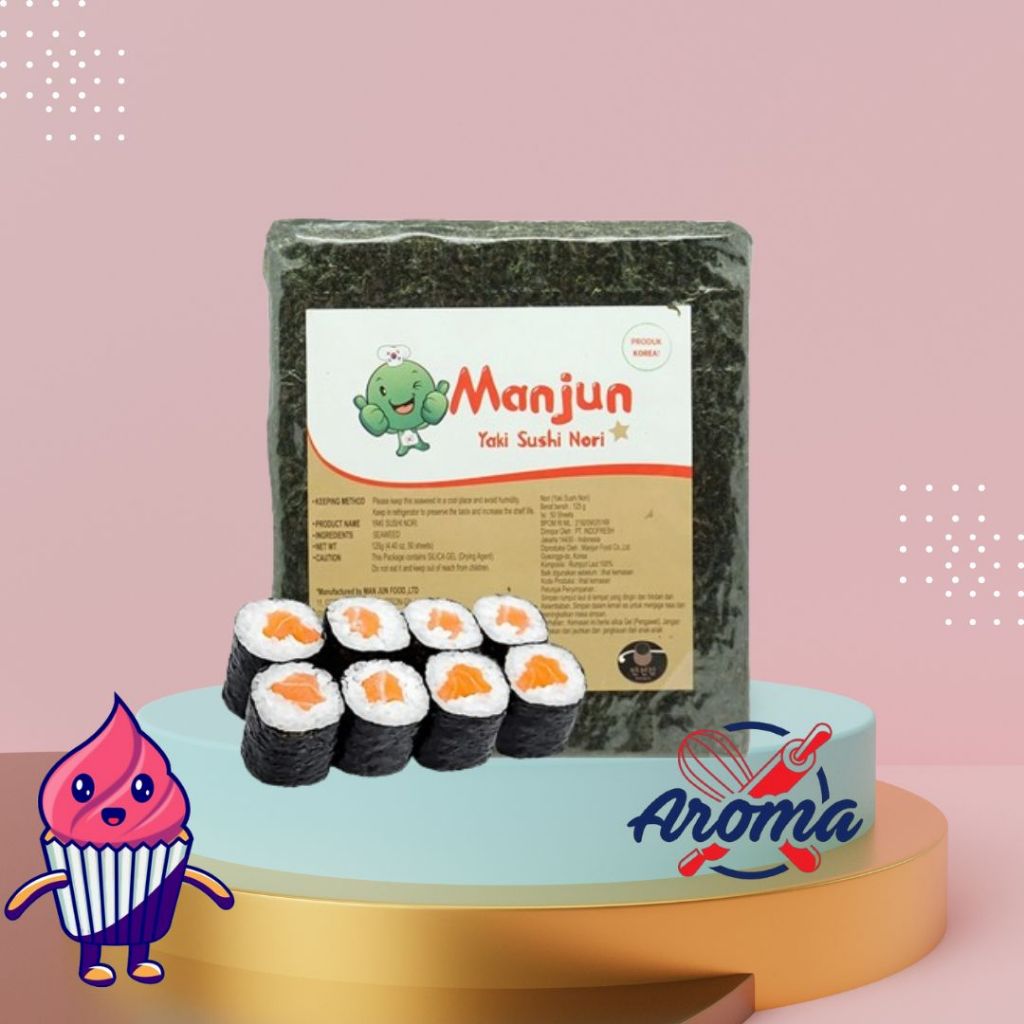 

Manjun Sushi Nori 125gr | 50 lembaran