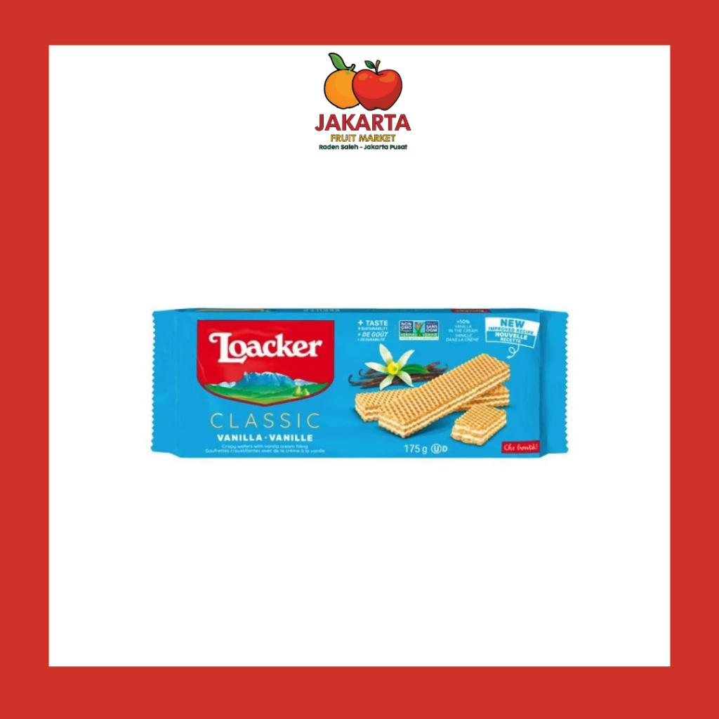 

LOACKER BISKUIT VANILLE 175 GR / WAFER DENGAN KRIM VANILLA