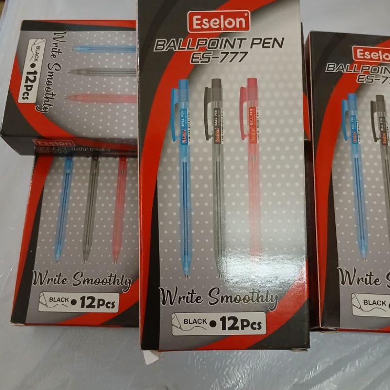 

Eselon pen isi 12 warna black