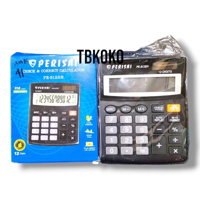 

calculator check & correct PE-812BN